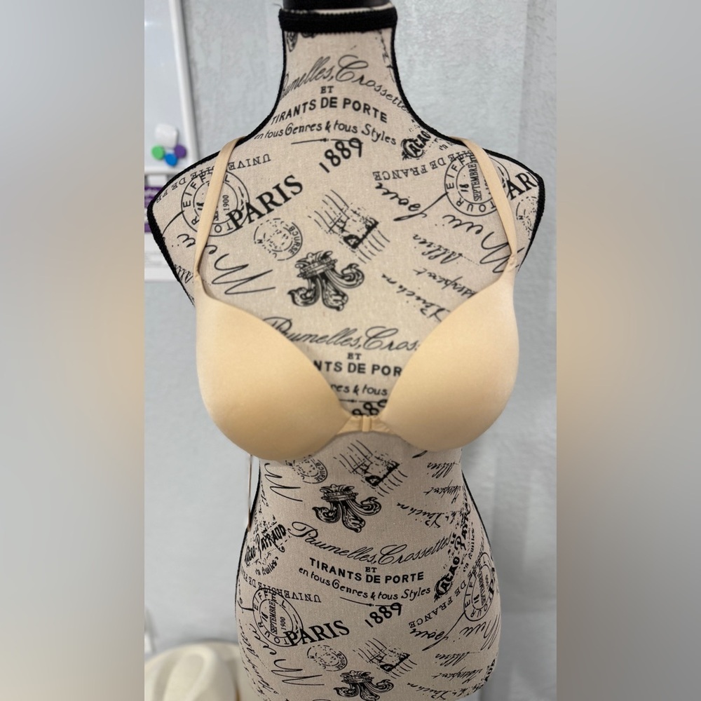 SKIMS Ultimate Push-Up Front Closure Bra Sand Nude Size 36B NWT - Picture 2 of 11